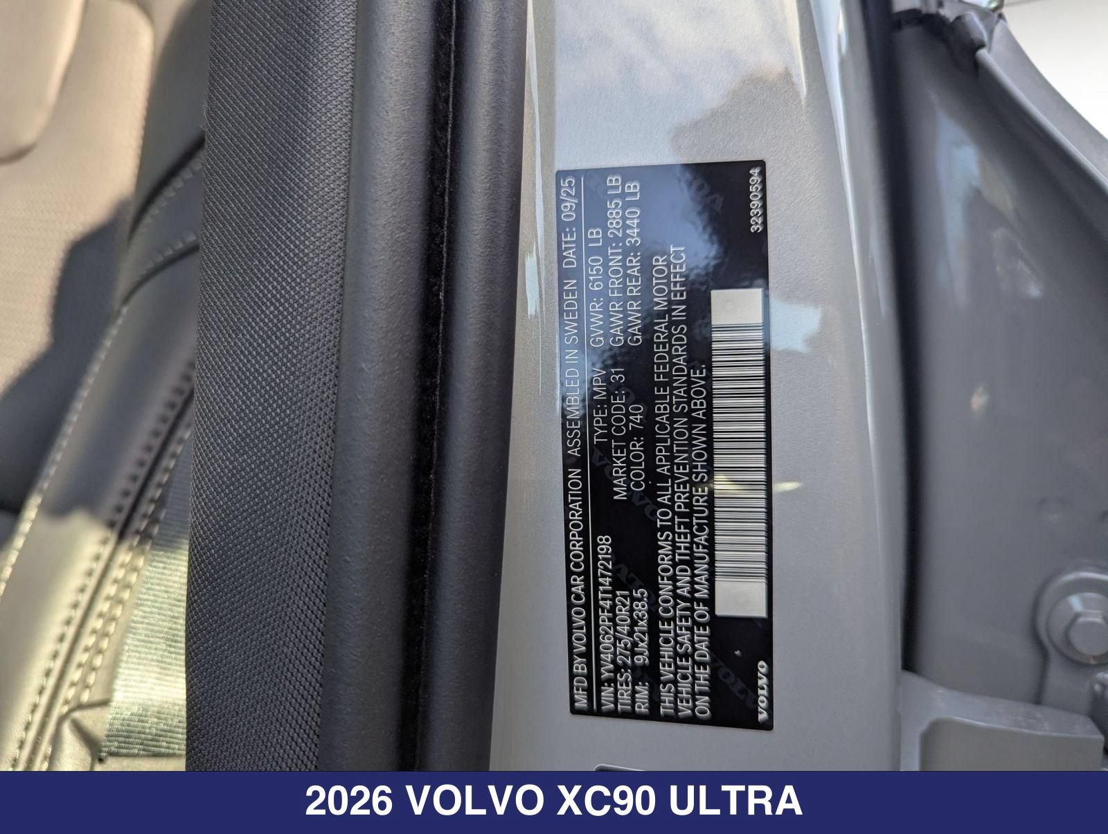 New 2026 Volvo XC90 B6 Ultra w/ Protection Package AWD/4WD image 28