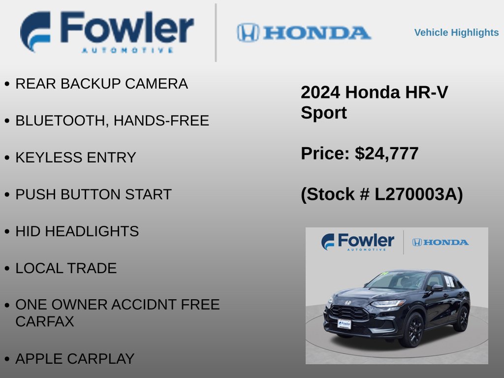 Used 2024 Honda HR-V Sport image 4
