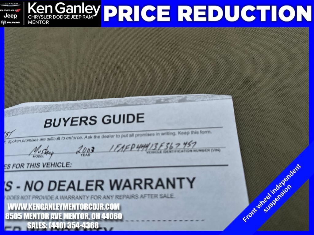 Used 2003 Ford Mustang Convertible RWD image 21