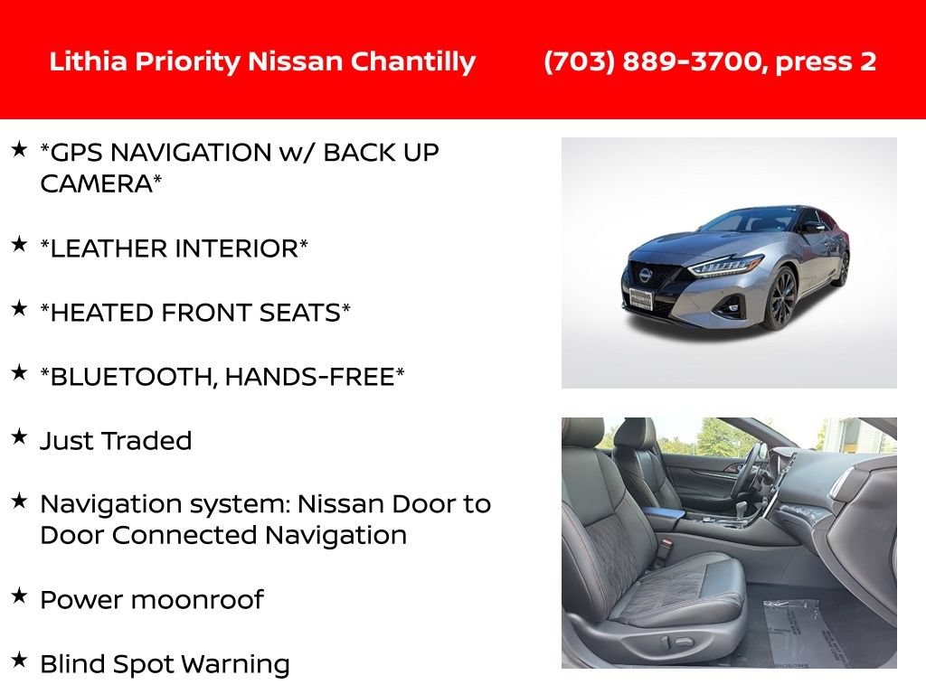 Used 2023 Nissan Maxima SR w/ Sport Mat Group FWD image 6