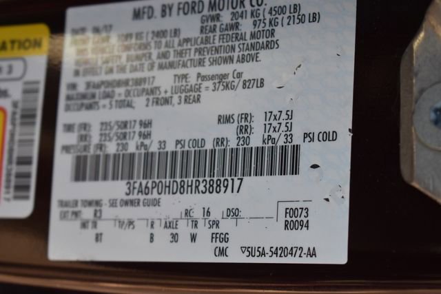 Used 2017 Ford Fusion SE w/ Fusion SE Technology Package image 35