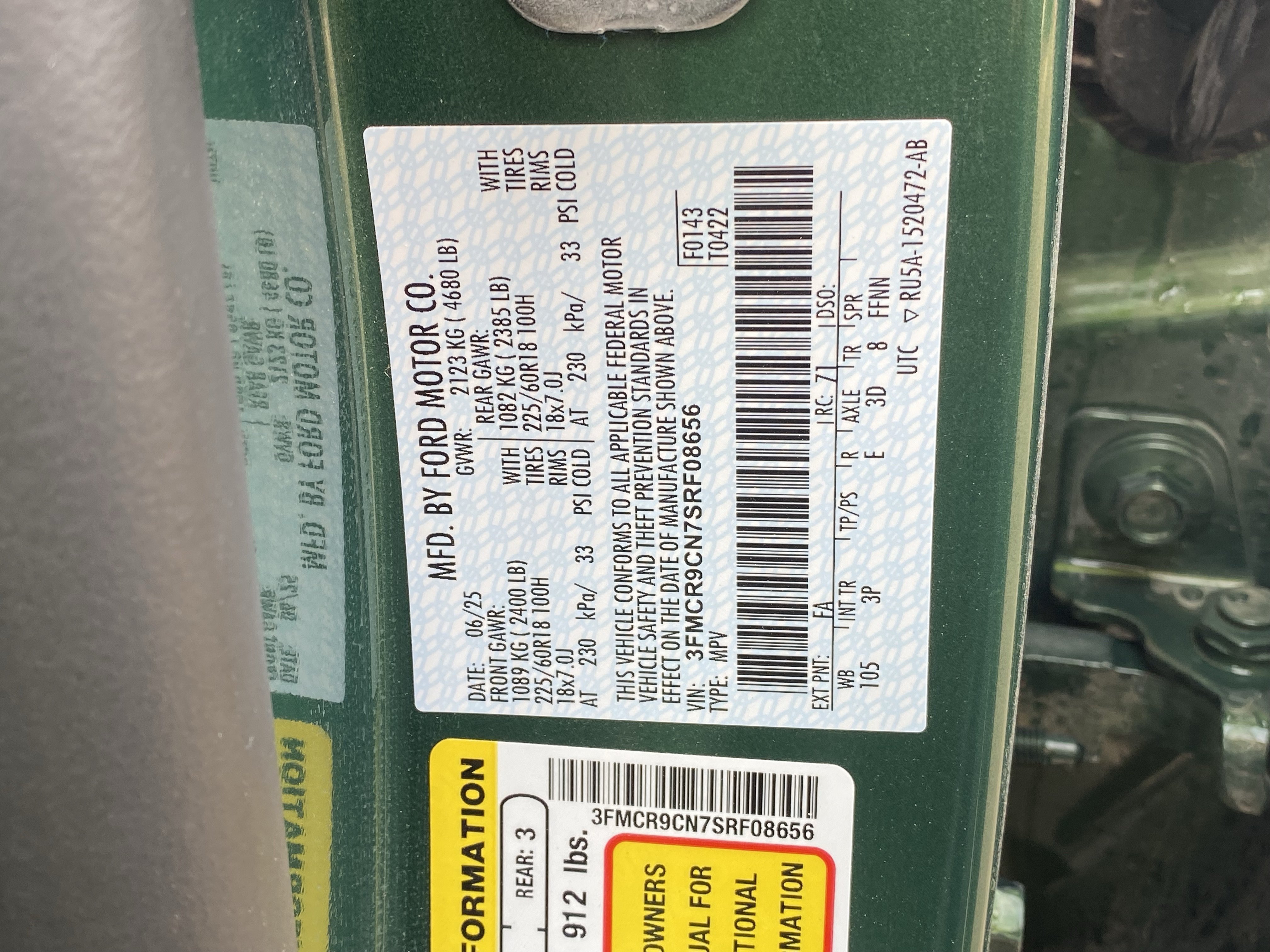 Used 2025 Ford Bronco Sport Outer Banks AWD/4WD image 34