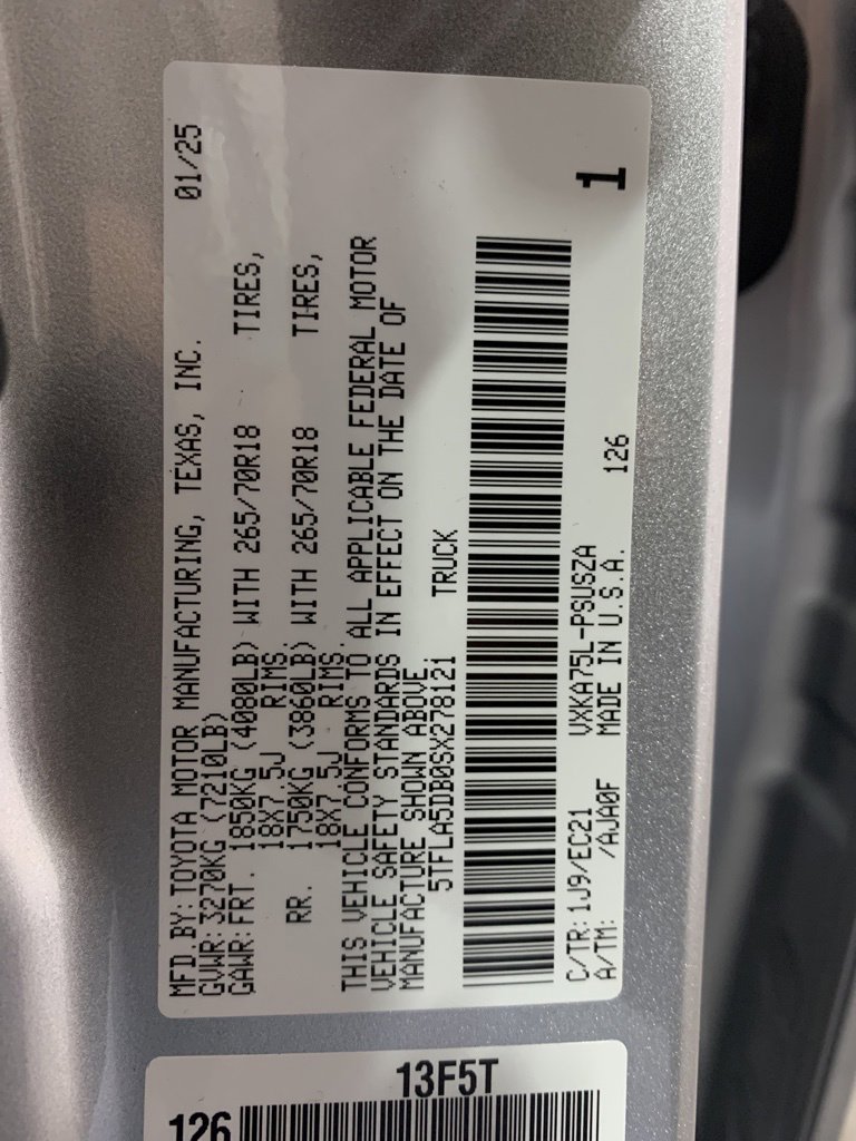 New 2025 Toyota Tundra SR5 image 42