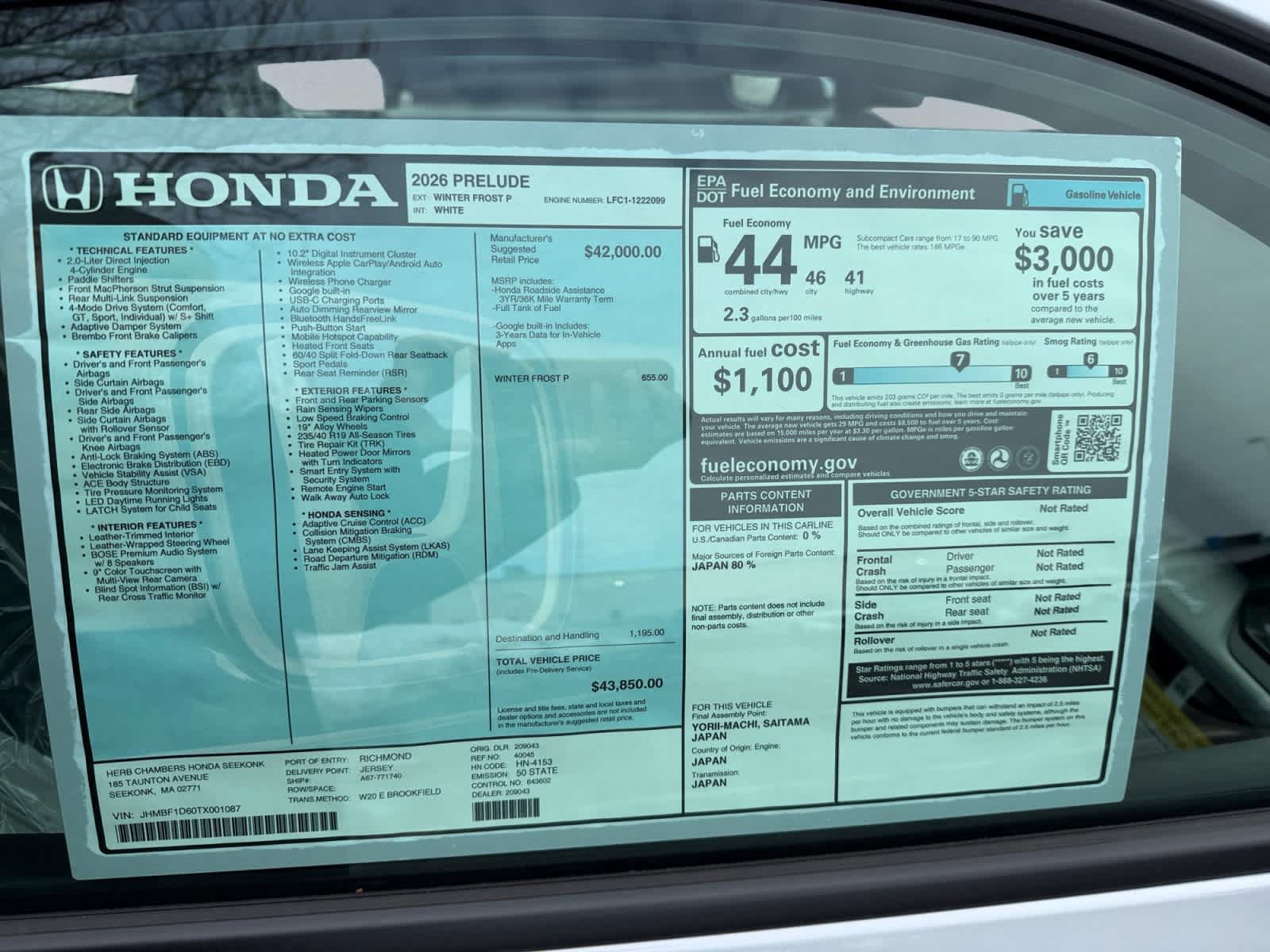 New 2026 Honda Prelude image 14