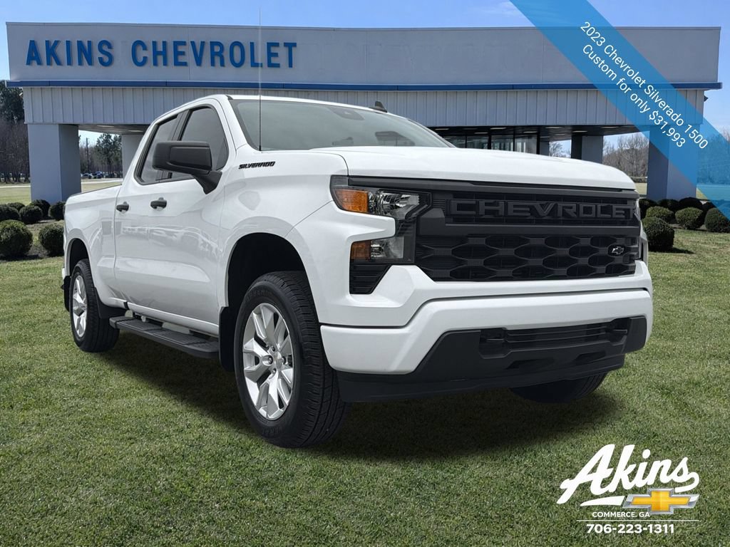 Certified 2023 Chevrolet Silverado 1500 Custom w/ LPO, Dark Essentials Package AWD/4WD image 3