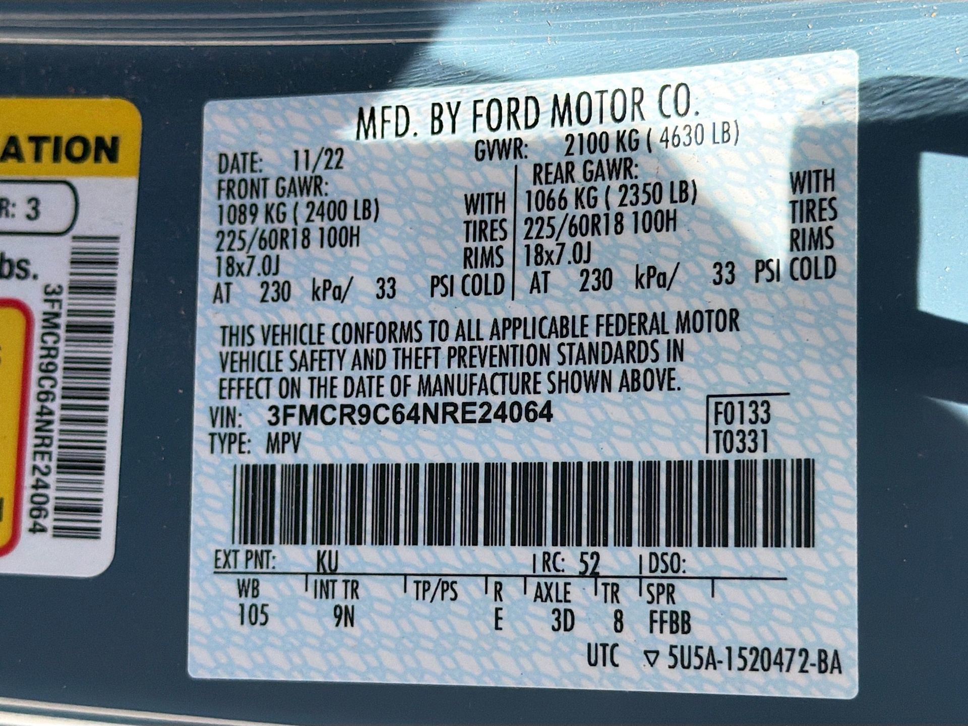 Certified 2022 Ford Bronco Sport Outer Banks AWD/4WD image 35