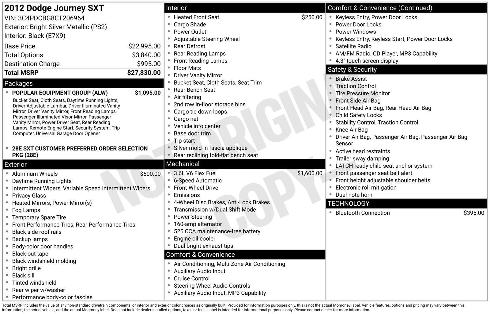 Used 2012 Dodge Journey SXT w/ Popular Equipment Group FWD image 15