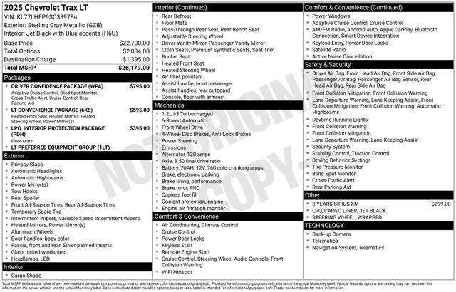 New 2025 Chevrolet Trax LT w/ Driver Confidence Package FWD image 4