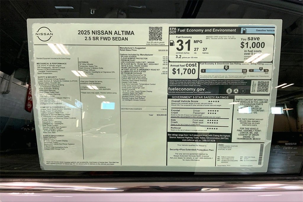 New 2025 Nissan Altima 2.5 SR image 13