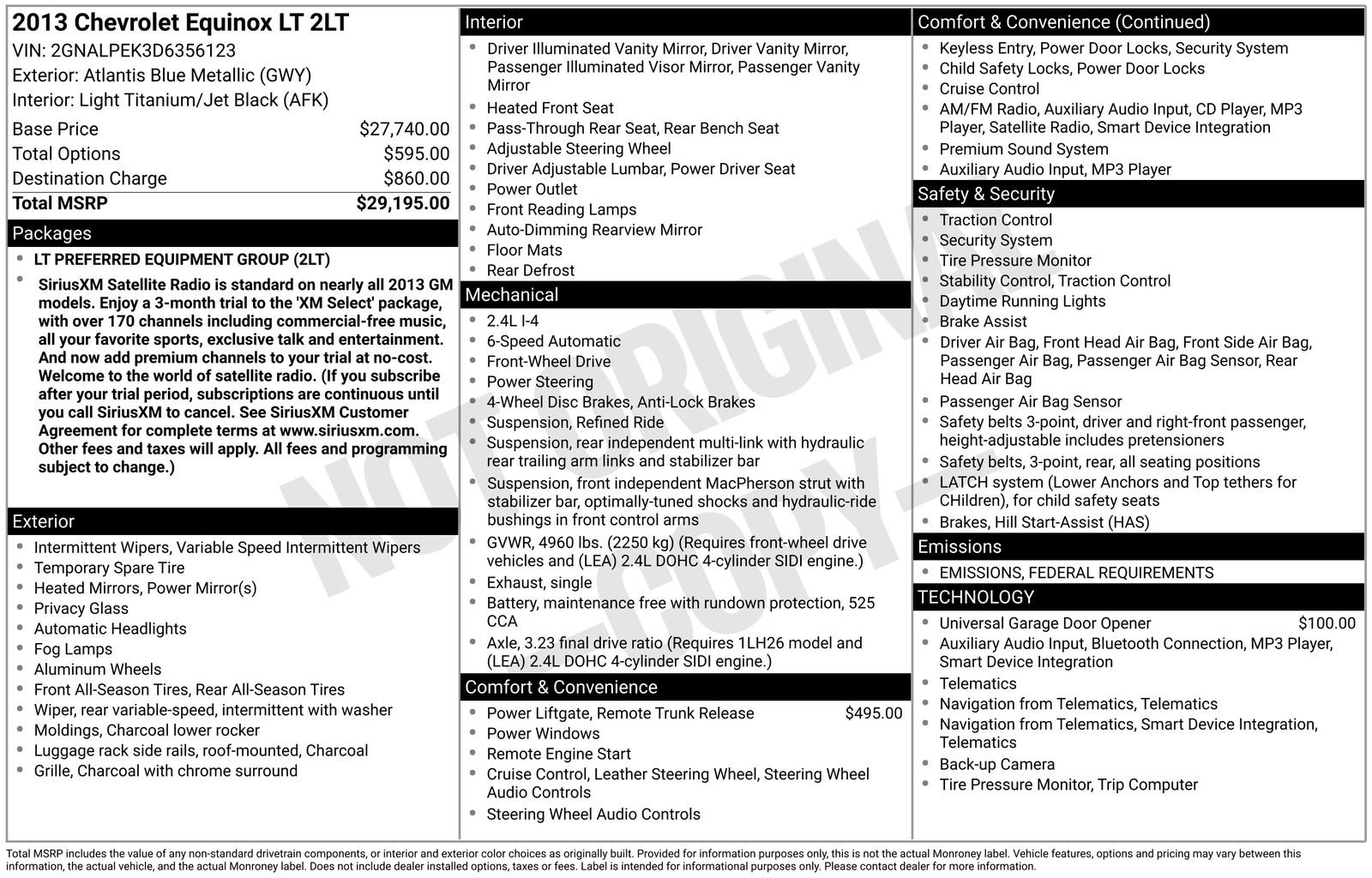 Used 2013 Chevrolet Equinox LT image 32