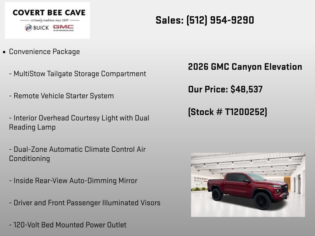 New 2026 GMC Canyon Elevation w/ Convenience Package AWD/4WD image 12