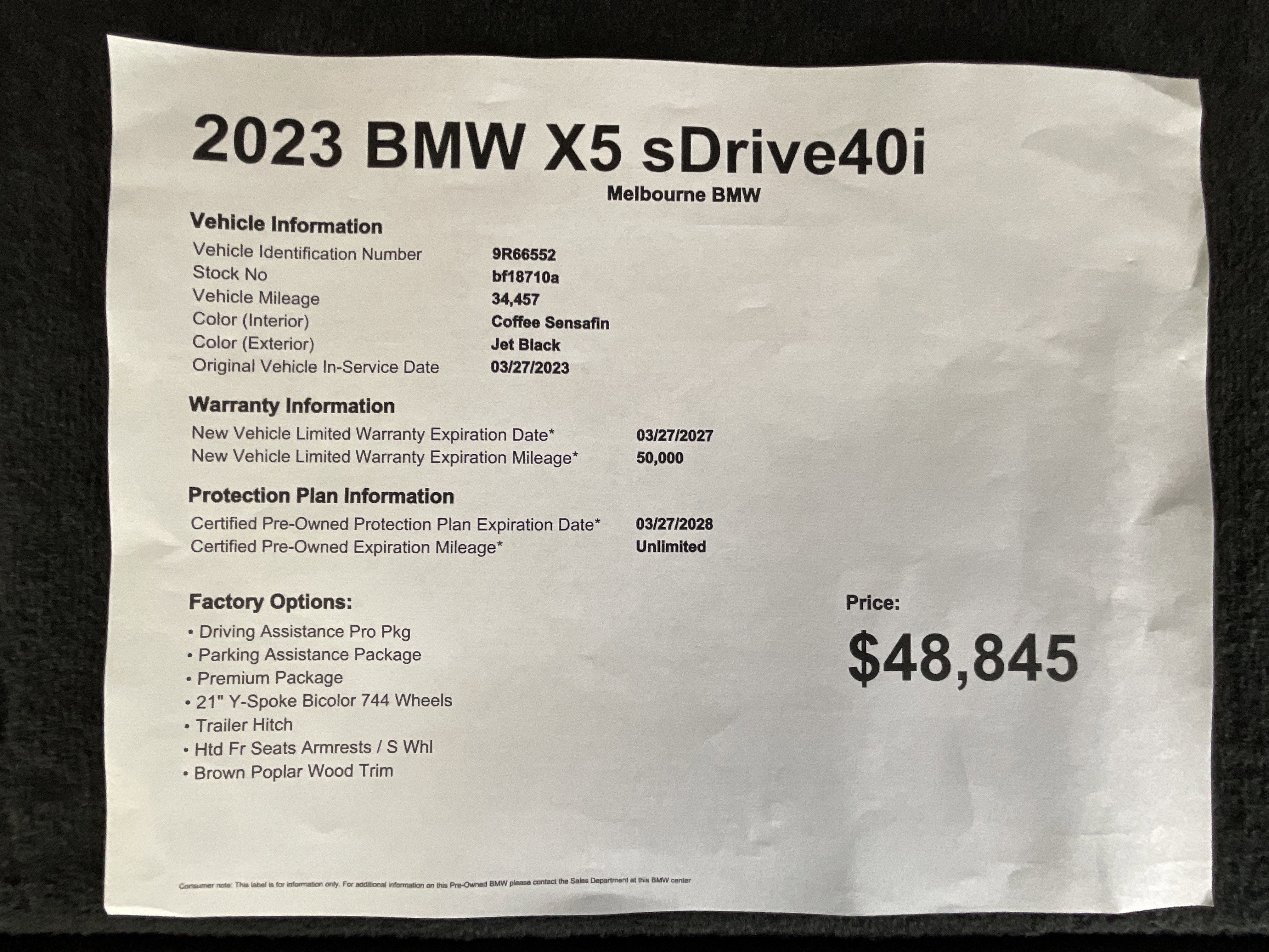 Certified 2023 BMW X5 sDrive40i image 36