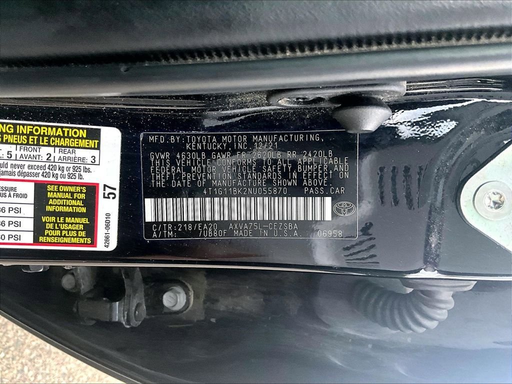 Used 2022 Toyota Camry SE w/ Cold Weather Package AWD/4WD image 9