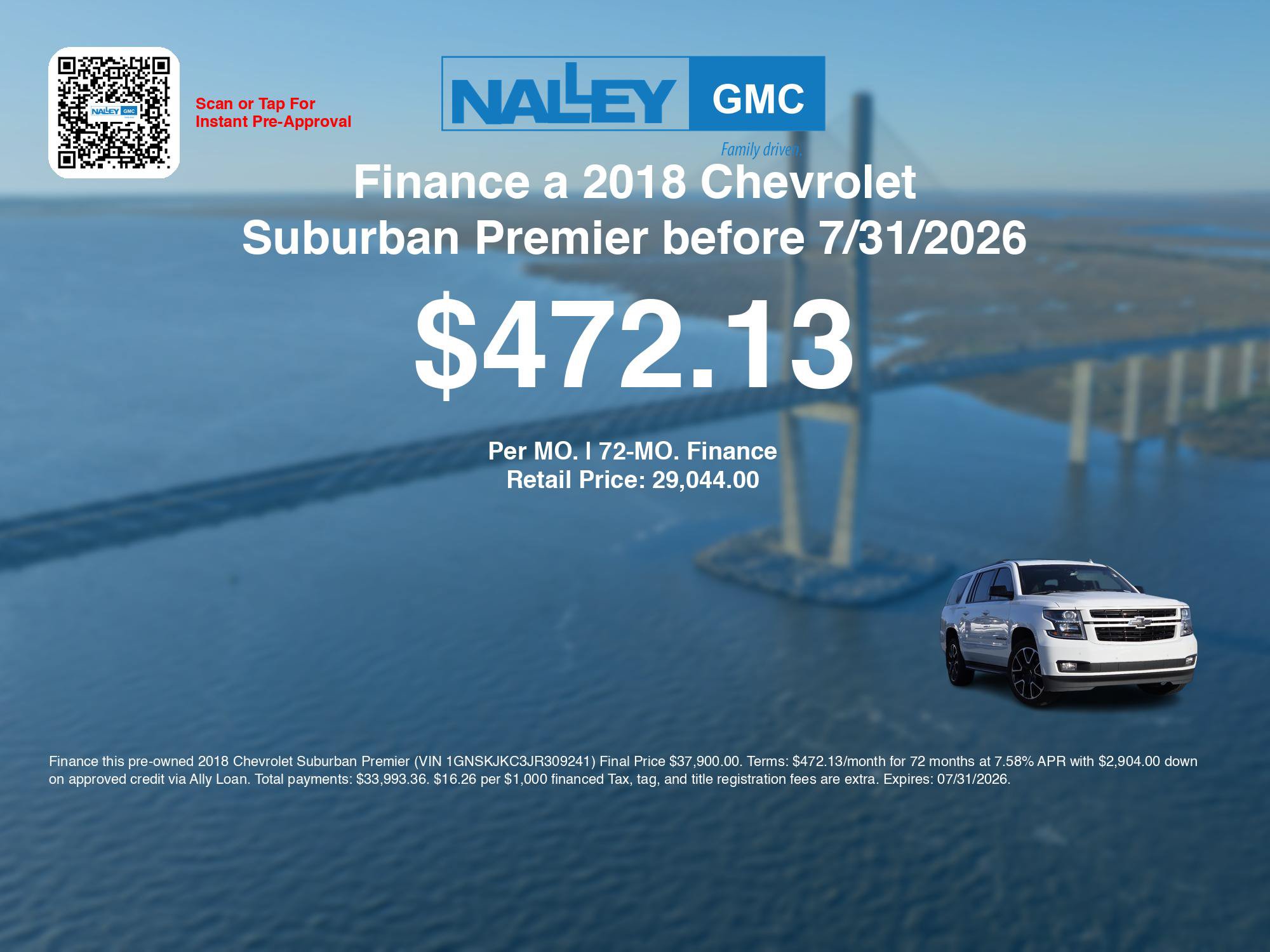 Used 2018 Chevrolet Suburban Premier AWD/4WD image 3