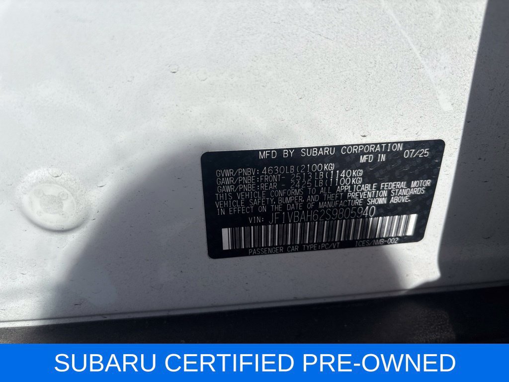 Used 2025 Subaru WRX Premium w/ Accessory Package #2 AWD/4WD image 8