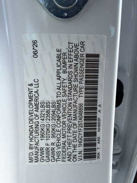 New 2026 Honda Accord LX image 20