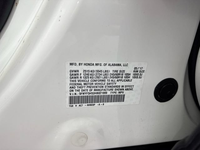 Certified 2017 Honda Pilot EX-L image 40