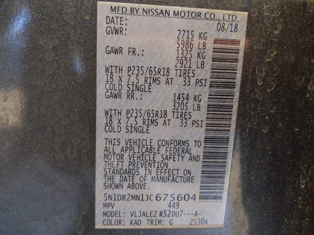 Used 2018 Nissan Pathfinder SV w/ Cargo Package image 33