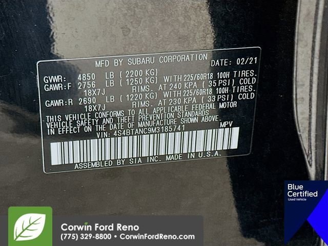 Used 2021 Subaru Outback Limited image 37