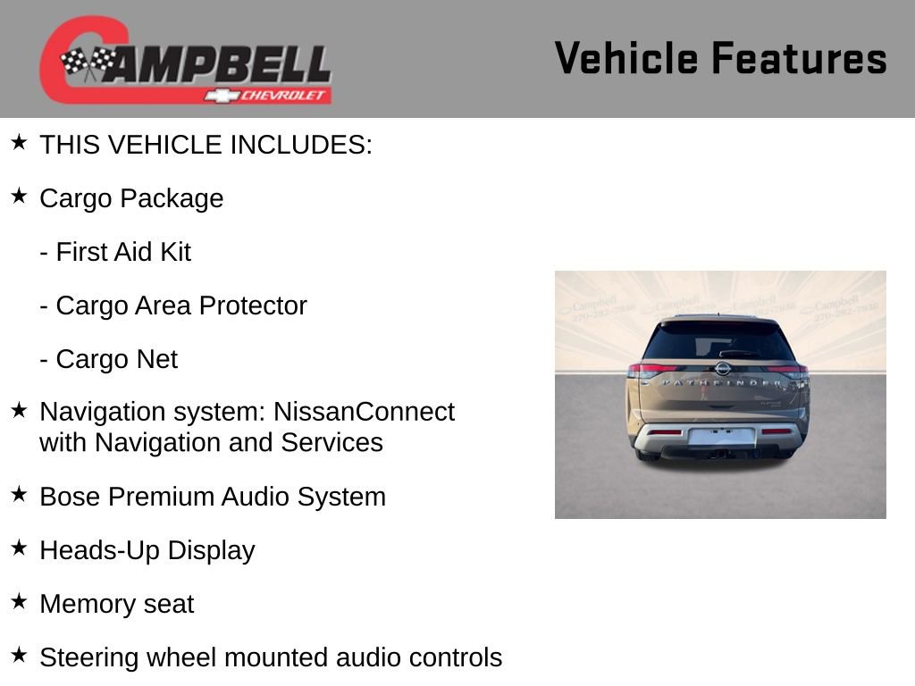 Used 2024 Nissan Pathfinder Platinum w/ Cargo Package image 5