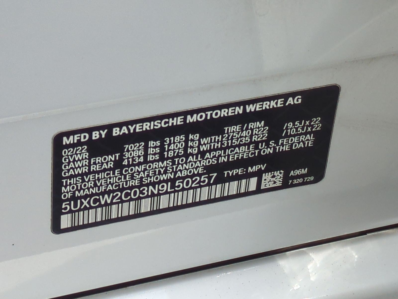 Used 2022 BMW X7 xDrive40i w/ M Sport Package AWD/4WD image 34