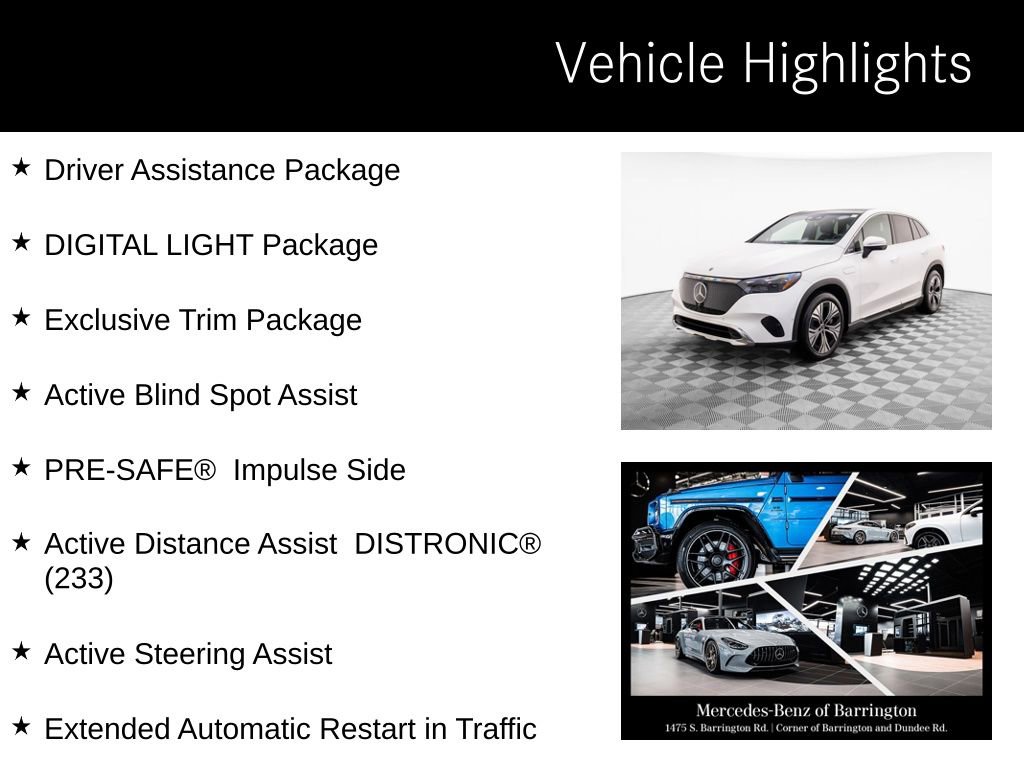 Certified 2024 Mercedes-Benz EQE 350+ 4MATIC SUV w/ Driver Assistance Package image 10