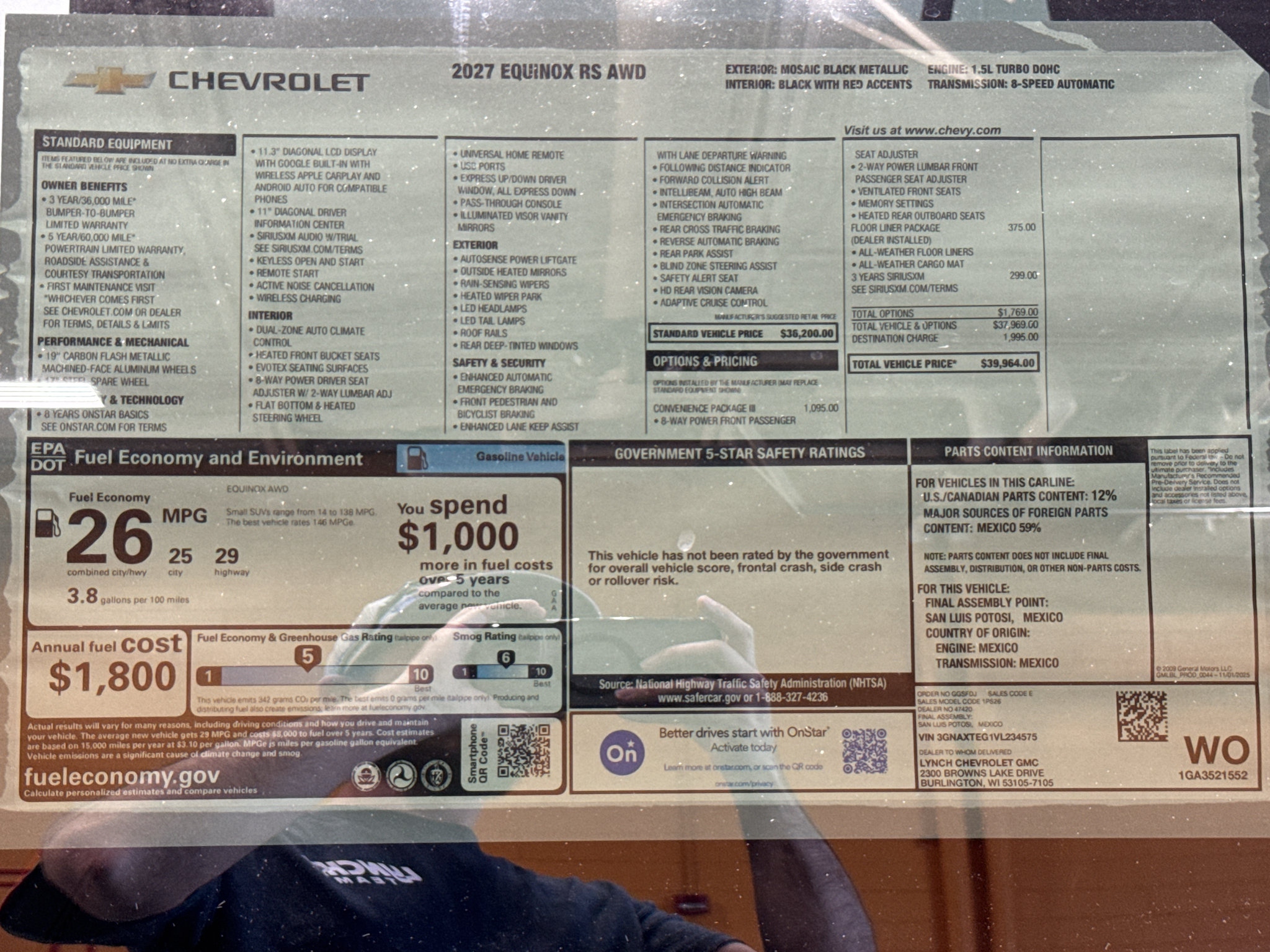 New 2027 Chevrolet Equinox RS w/ Convenience Package III AWD/4WD image 41