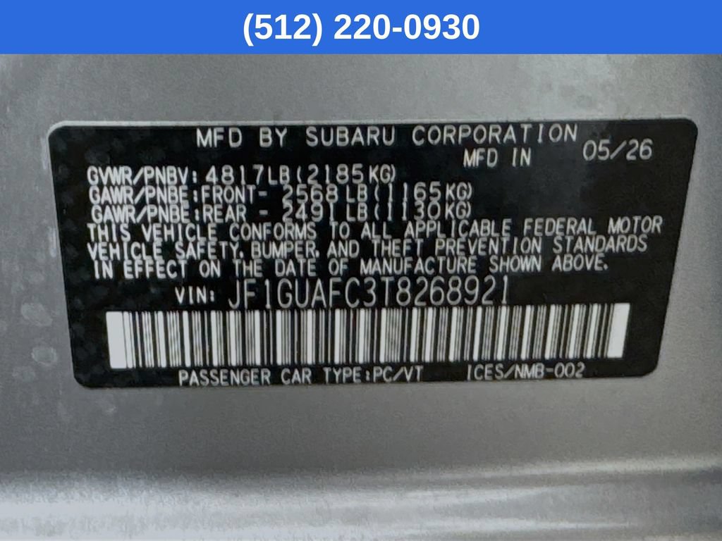 New 2026 Subaru Impreza 2.0i Sport AWD/4WD image 39