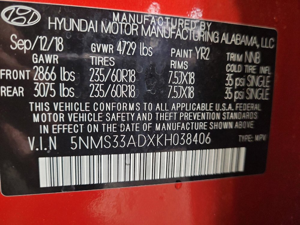 Used 2019 Hyundai Santa Fe SEL FWD image 33