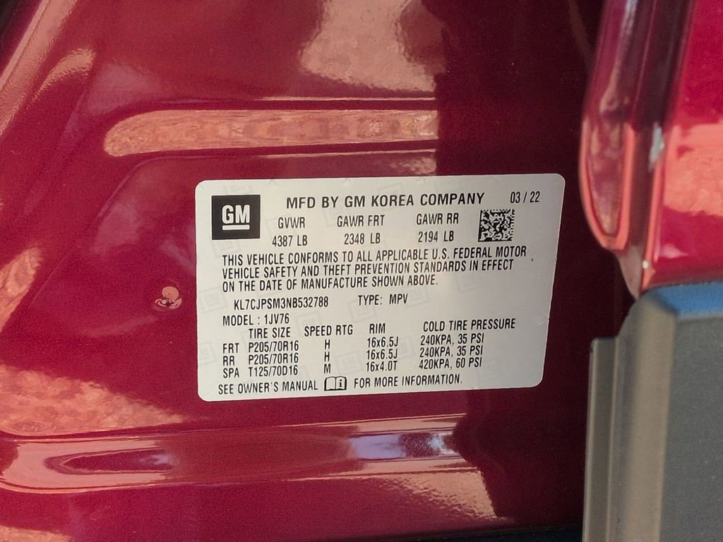 Used 2022 Chevrolet Trax LT w/ LT Convenience Package image 37