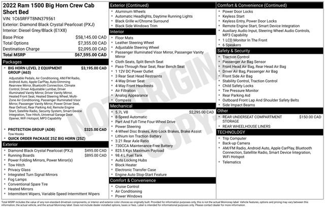 Used 2022 RAM 1500 Big Horn AWD/4WD image 23