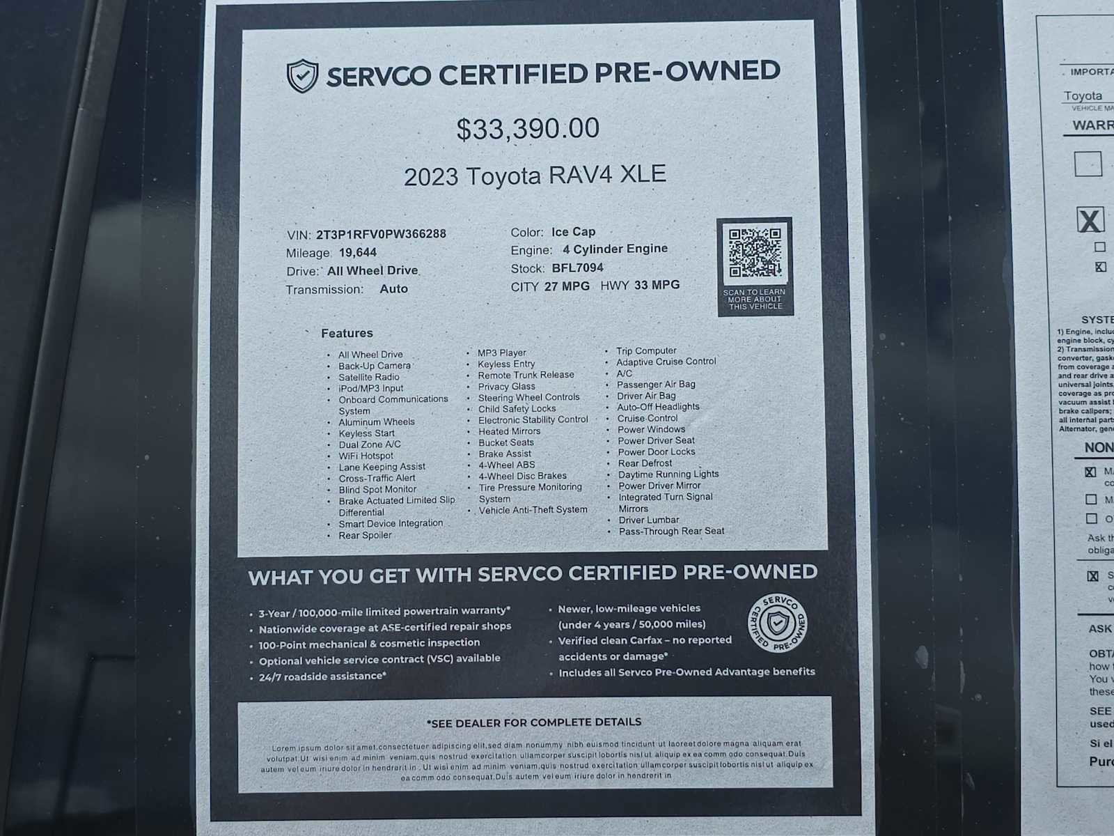 Used 2023 Toyota RAV4 XLE AWD/4WD image 29