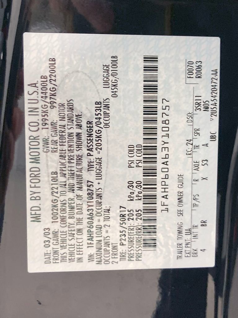 Used 2003 Ford Thunderbird image 52