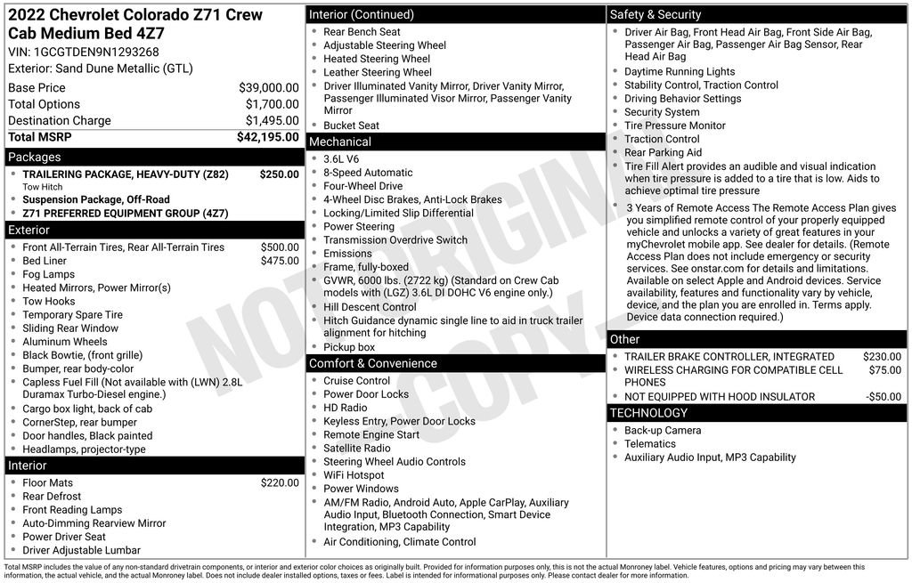 Used 2022 Chevrolet Colorado Z71 AWD/4WD image 34