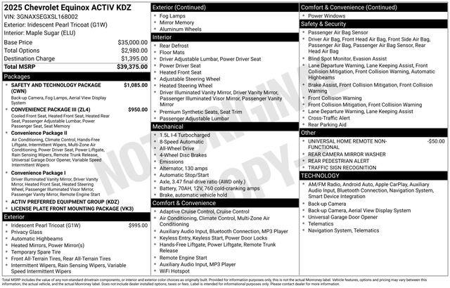 Used 2025 Chevrolet Equinox ACTIV w/ Safety and Technology Package image 4