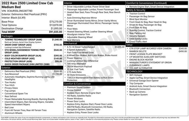 Used 2022 RAM 2500 Limited w/ Towing Technology Group image 6
