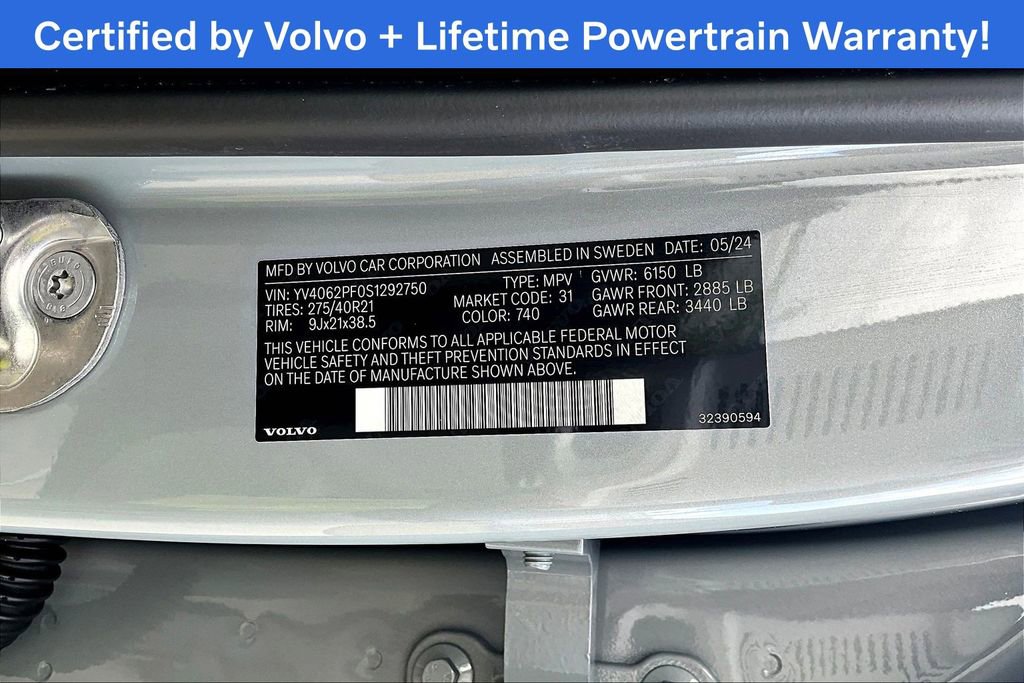 Used 2025 Volvo XC90 B6 Ultra w/ Protection Package image 46