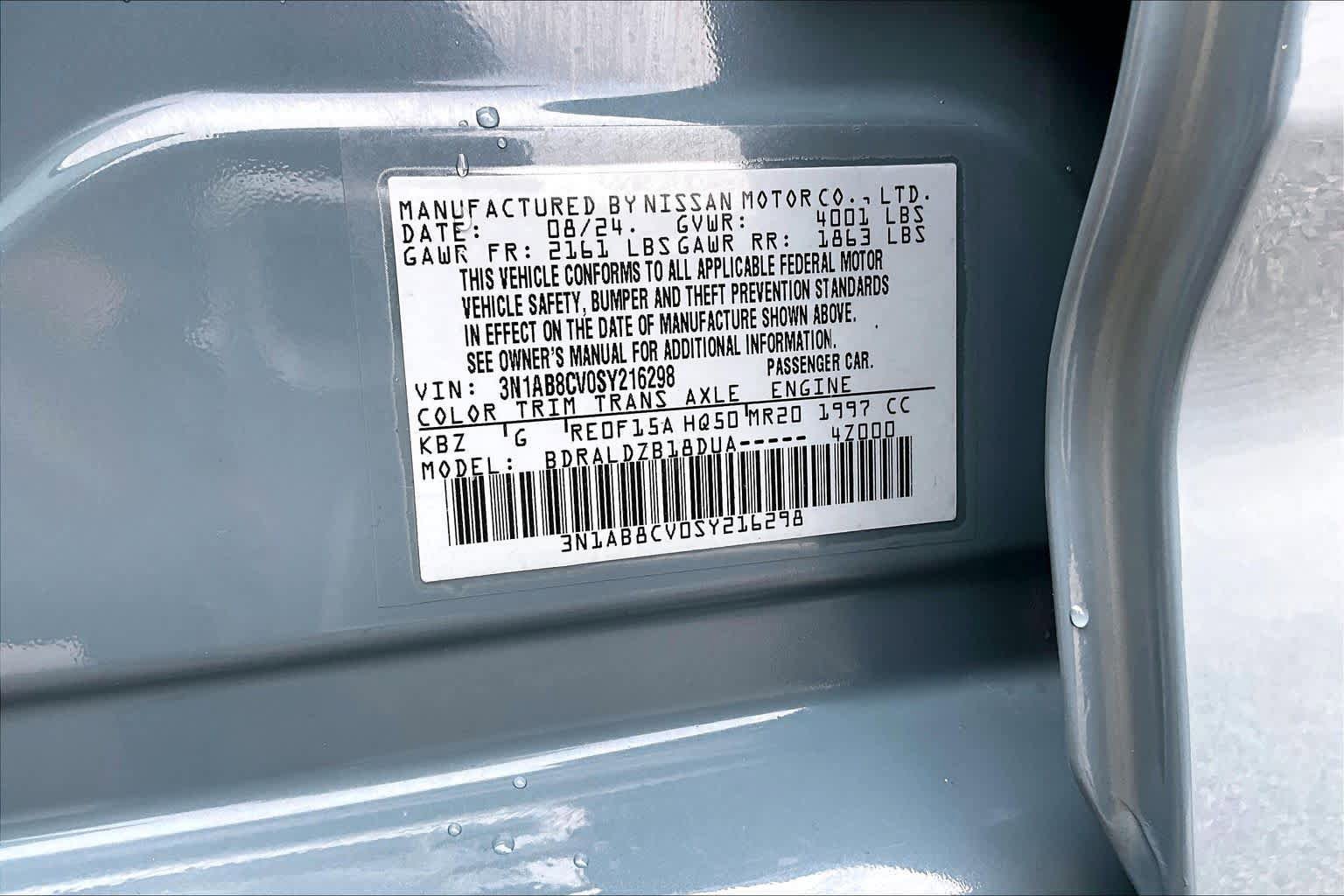 Certified 2025 Nissan Sentra SV FWD image 33