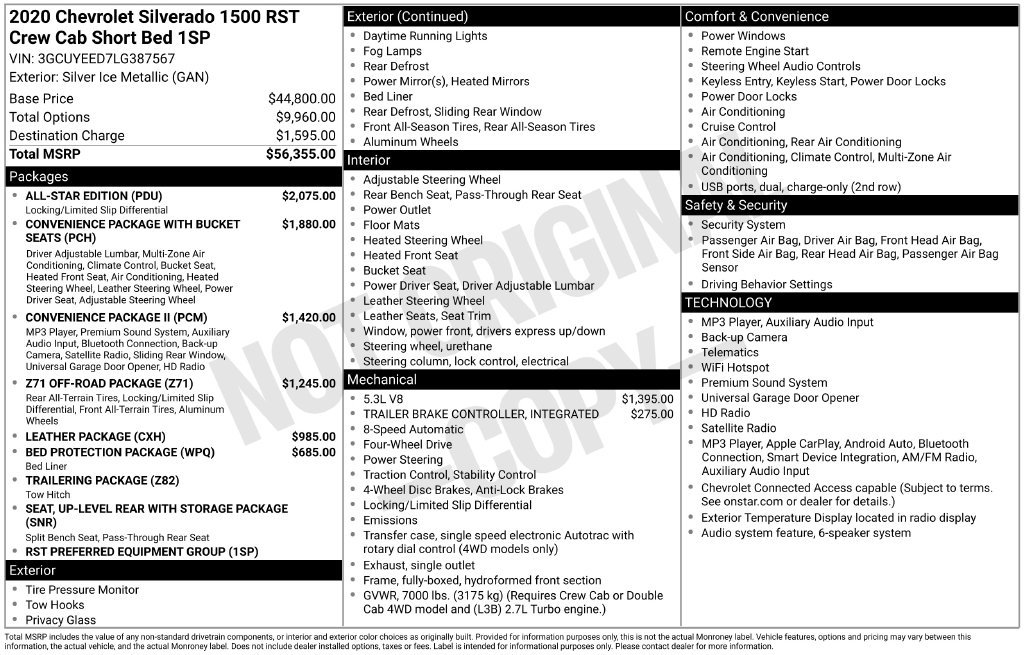 Used 2020 Chevrolet Silverado 1500 RST w/ All-Star Edition AWD/4WD image 43