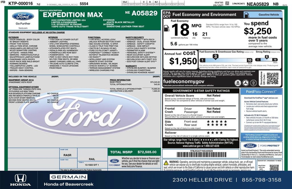Used 2022 Ford Expedition Max Limited AWD/4WD image 33