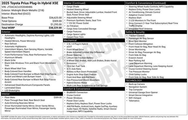 Used 2025 Toyota Prius Plug-In Hybrid FWD image 34