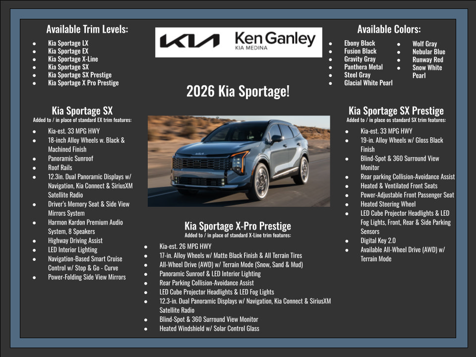 New 2026 Kia Sportage EX w/ EX Panorama Roof Package FWD image 29