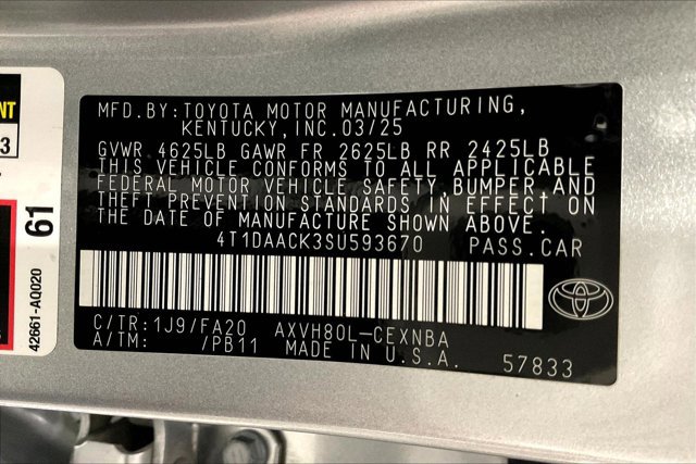 Certified 2025 Toyota Camry LE FWD image 44