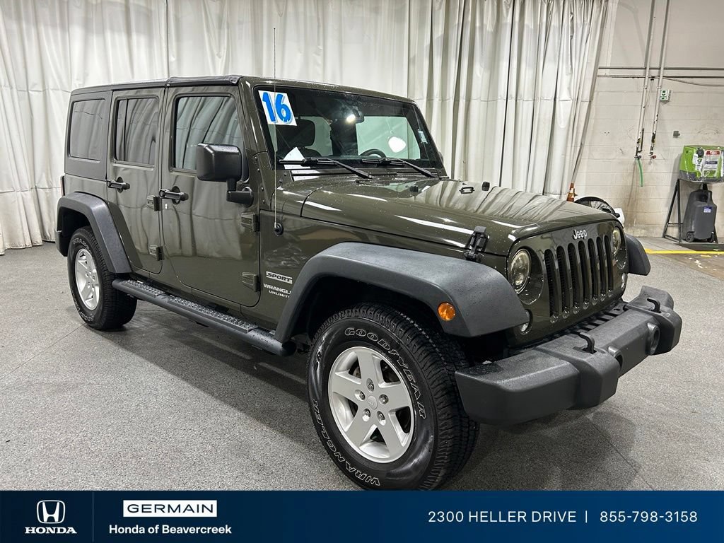 Used 2016 Jeep Wrangler Unlimited Sport w/ Quick Order Package 24S