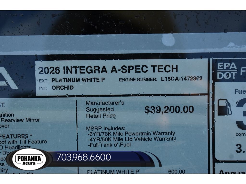 New 2026 Acura Integra A-Spec w/ Technology Package FWD image 38