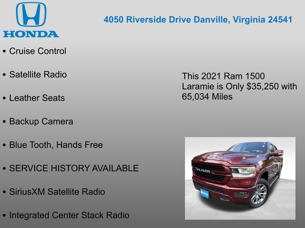 Used 2021 RAM 1500 Laramie w/ Sport Appearance Package image 22