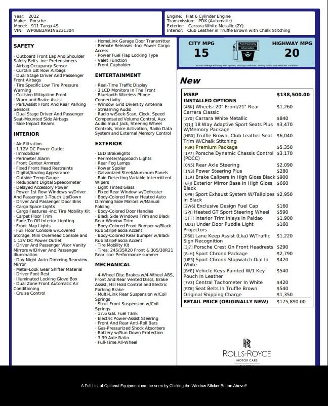 Used 2022 Porsche 911 Targa 4S image 2