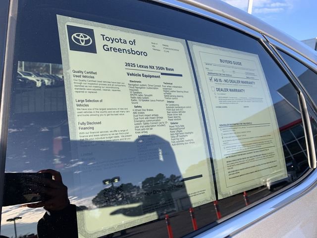 Used 2025 Lexus NX 350h AWD w/ Cold Area Package image 38