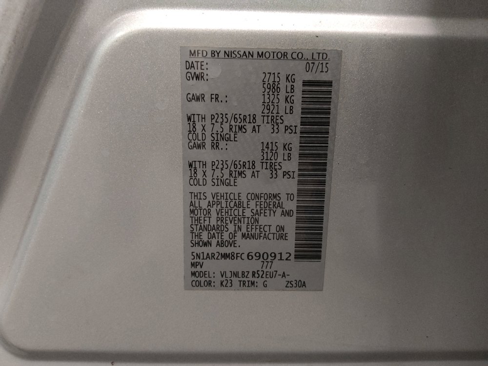 Used 2015 Nissan Pathfinder SL FWD image 33