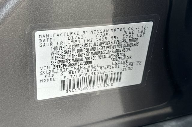Used 2021 Nissan Kicks S FWD image 32